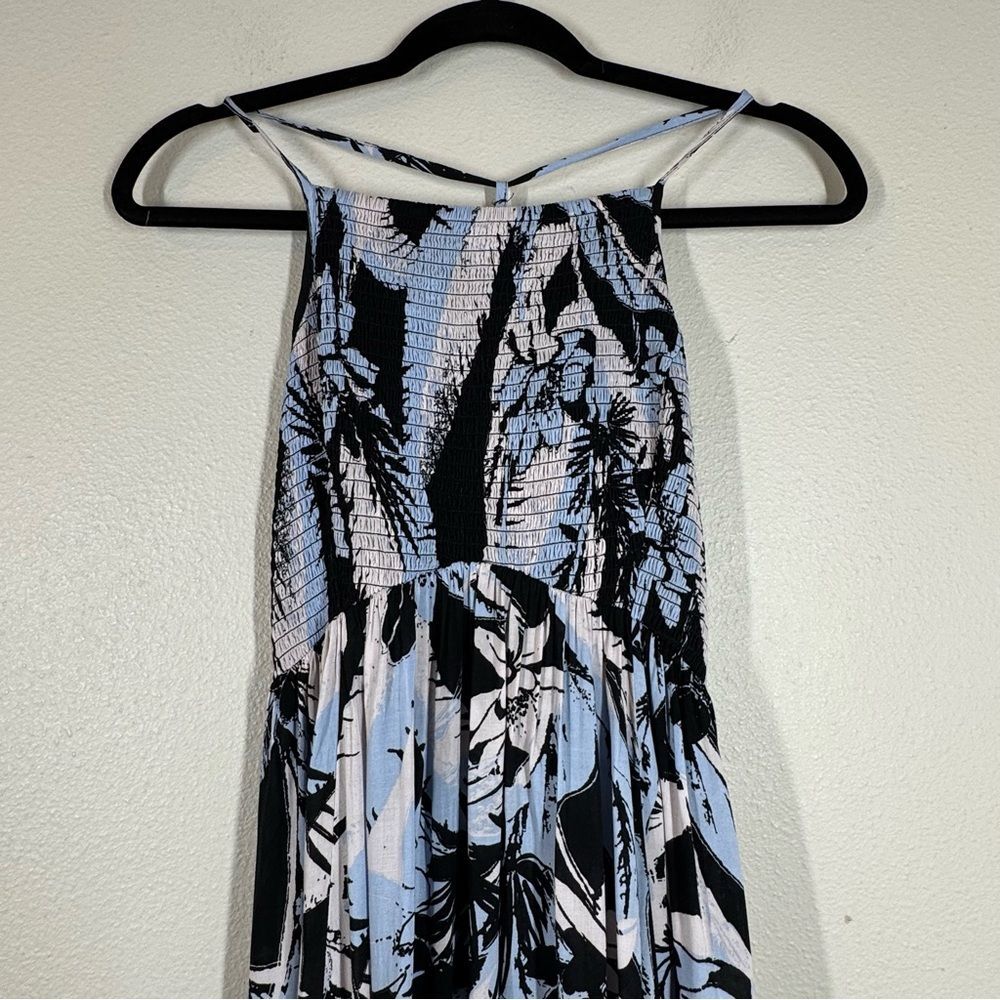 Intimately Free People Heat Wave Printed Maxi Slip Dress Leaf Print Size Medium - Picture 3 of 10